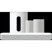 Sonos Beam Gen 2 Weiß + Era 100 SL Heimkino-Set Weiß