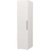 Natur24 Kleiderschrank 1-türig in Grau und Weiß