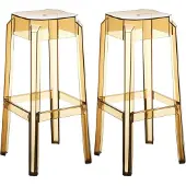 CLP 2er Set Barhocker Fox, transparent bernstein