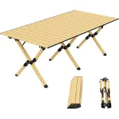 Outsunny Campingtisch 117 x 60 cm Aluminium Klapptisch mit Tragetasche