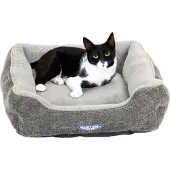 Wallace & Jones Katzenbett Dunrobin · grau - 51 x 46 x 15 cm