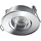 Osram Spot Set LED Einbaustrahler IP65 Press 840 Chrom, 4,5W 4000K tralweiß, Aluminium, Feuchtraum, 3er-Set
