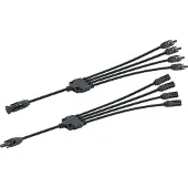 Schwaiger Solarkabel-Adapter-Set 4in1 35cm