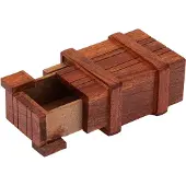 NKlaus Geheime Kiste aus Holz, 10x7x5cm – Aufbewahrungsbox Maritime Dekoration
