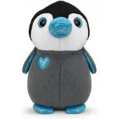 Landahl & Baumann Kuscheltier Pinguin 40 cm grau-blau – Weiches Plüschtier, Stofftier