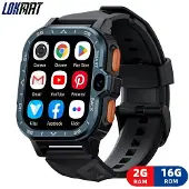 Lixada Telefon Smart Watch APPLLP 4 MAX Vollnetzwerk-Plug-in-Karte WLAN-Videoanruf Marineblau (16G)