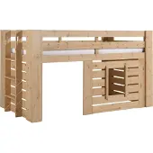 58 aufm Kessel Hüttenbett Katha 215x97x115 Spielbett Massivholz Kiefer