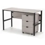 Masseno Schreibtisch MINO 128x60x75,5 cm Bürotisch Computertisch, Beige