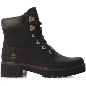 Timberland Schnürboots "CARNABY COOL MID LACE UP BOOT", Damen, Gr. 39,5, Polyester, schwarz (jet schwarz), Leder, Schuhe Schnürboots, Winterstiefel, Schnürstiefel, Winterschuhe