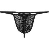 WOH String "String Personal Allure String 1er Pack", Herren, Gr. L, schwarz, Obermaterial: 85% Polyamid PA. 15% Elasthan EL., Unterhosen String