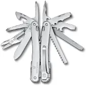 Victorinox Swisstool Spirit MX Clip, 3.0224.MKB1, silber, multitool