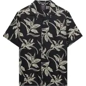 Superdry für Herren. M4011128A Hawaii-Hemd navy (L), Lässig, Modal, Kurzarm, Marine