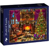 Bluebird Puzzle Weihnachts-Puzzle Cosy Christmas Room - 2000 Teile
