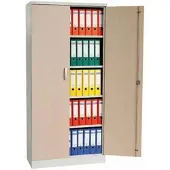 Proregal Aktenschrank Beetle | HxBxT 195x92x42 cm | Grau-Ahorn