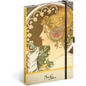 Presco Alphonse Mucha Notizbuch A5 Feder