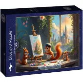Bluebird Puzzle Eichhö rnchen-Atelier 500 dks