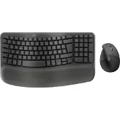 Logitech Wave Keys and Lift Combo, Kabellos, Bluetooth, Plunger key switch, QWERTZ, Graphit, Maus enthalten