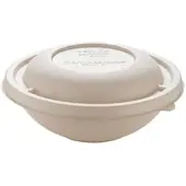 Monouso - Schüssel Zuckerrohr-Fasern "Buddha" mit Deckel 1000ml Ø17x10cm (15 Stück)