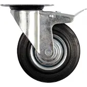 VOREL SCHWARZES GUMMI-LENKRAD 200 mm 87317