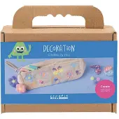 Creativ Company Mini-Hobby-Set Dekoration, Federmäppchen, Pastellfarben, 1 Box