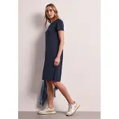 Street One Midikleid Ohne Taschen mit Rundhalsausschnitt