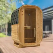Sanotechnik LINDHOLM - Außensauna für 1-2 Personen (128,2x120x194 cm)