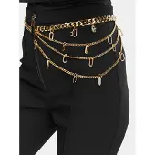 Elisabetta franchi Taillengürtel CT-22B-62E2-V450 Goldfarben