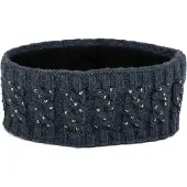 StyleBREAKER Stirnband "Stirnband mit Zopfmuster & Strass" 1 Stk.