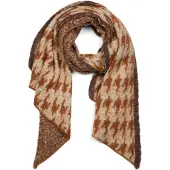 StyleBREAKER XXL-Schal "Asymmetrischer Web Schal mit Pepita Hahnentritt Muster" 1 Stk.