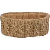 StyleBREAKER Stirnband "Stirnband mit Zopfmuster & Strass" 1 Stk.