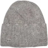 StyleBREAKER Strickmütze "Strickmütze mit Rippenmuster und Rissen" 1 Stk.