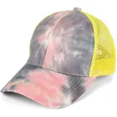 StyleBREAKER "Ponytail Baseball Cap Batik mit Mesh Einsatz" 1 Stk.
