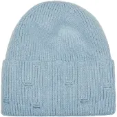 StyleBREAKER Strickmütze "Strickmütze mit Rippenmuster und Rissen" 1 Stk.