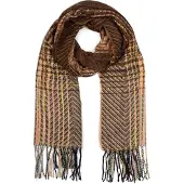 StyleBREAKER Strickschal "Feinstrick Schal Zick-Zack gestreift" 1 Stk.