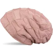 StyleBREAKER Strickmütze "Feinstrick Beanie mit Karo Strick" 1 Stk.