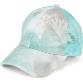 StyleBREAKER "Ponytail Baseball Cap Batik mit Mesh Einsatz" 1 Stk.