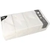 Papstar 4 X 250 Servietten, 3-lagig 1/8-Falz 40 cm x 40 cm weiss