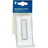 Unitec Klingel-Taster 1-fach Aufputz eckig mit Namensschild weiß GLO775340014