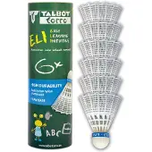 Talbot Torro - Badminton-Ball Eli Gr 6 Pieces (Medium Speed) weiß