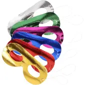 Papstar 12 X 6 Gesichtsmasken farbig sortiert "Metallic"