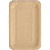 Papstar 1000 Teller, Pappe "pure" eckig 13 cm x 20 cm braun