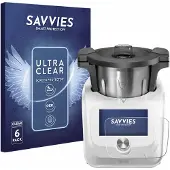 Savvies 6x Für SilverCrest Monsieur Cuisine Connect Schutzfolie Displayschutz Display Schutz Folie Klar Transparent