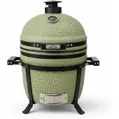 Patton Kamado Grill Holzkohlegrill "PREMIUM", Grill Ø33.5cm, Olivgrün