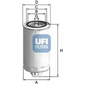 Ufi Kraftstofffilter 24.500.00