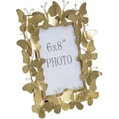 FURNLUX Rahmen Schmetterling Gold 28cm / Hauptfarbe: Gold / Abmessungen: 28 x 31 x 12 cm
