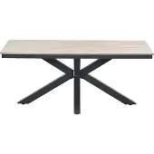 Gardissimo ARMATI Nonwood Alu-Gartentisch Gartenmöbel 180cm (eckig) anthrazit / hell