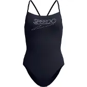 Speedo - Women's Endurance+ Logo Thin Strap One Piece - Badeanzug Gr 42 blau