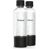 Sodapop PET-Flaschen-Set Logan, Ersatzflaschen ausschließlich für Wassersprudler Logan, BPA frei, 2X 850 ml