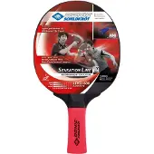 Donic Donic-Schildkröt Tischtennisschläger Sensation 600, aus Holz & Kunststoff, rot/schwarz, mit ITTF-Zulassung