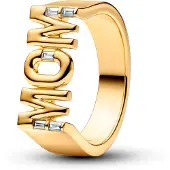 Pandora 164460C01 Damenring Goldfarben Siegelring Mom